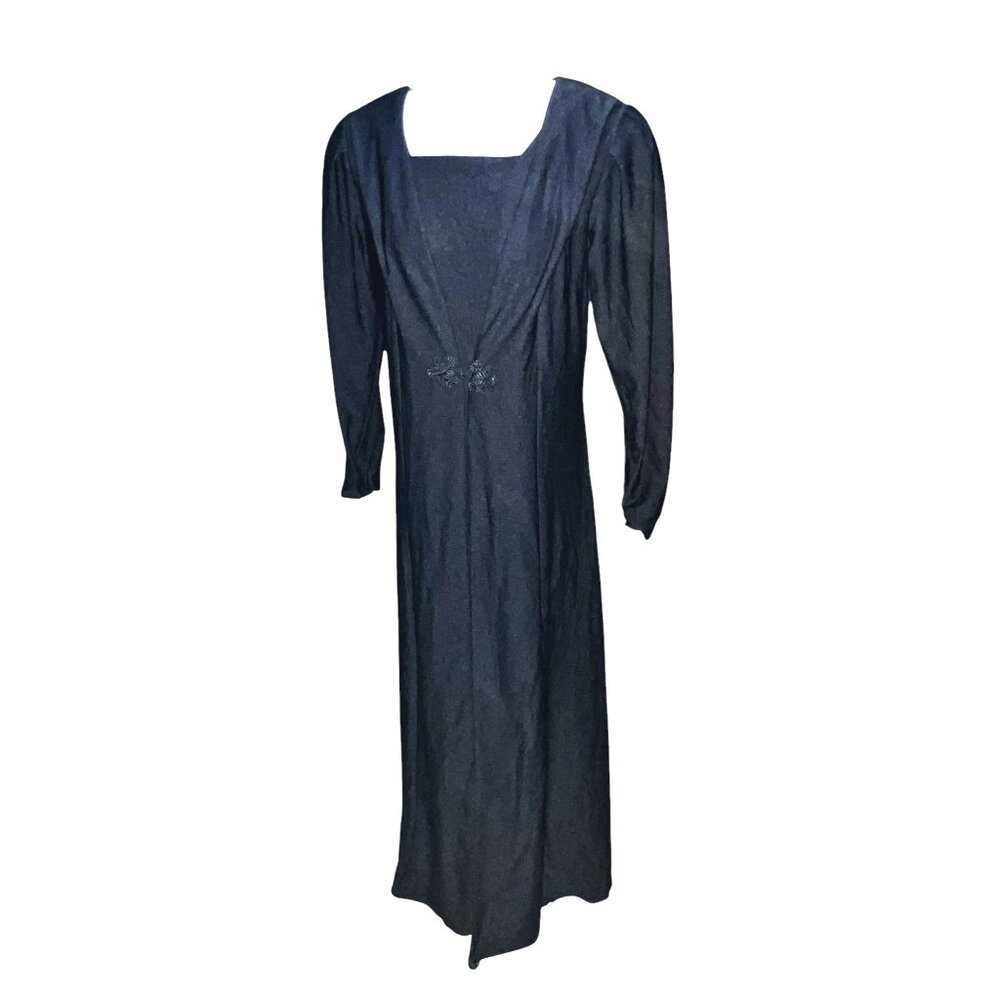 Southeastern Womens Black Long Sleeve Square Neck Dress Size 18 WomensMade In US